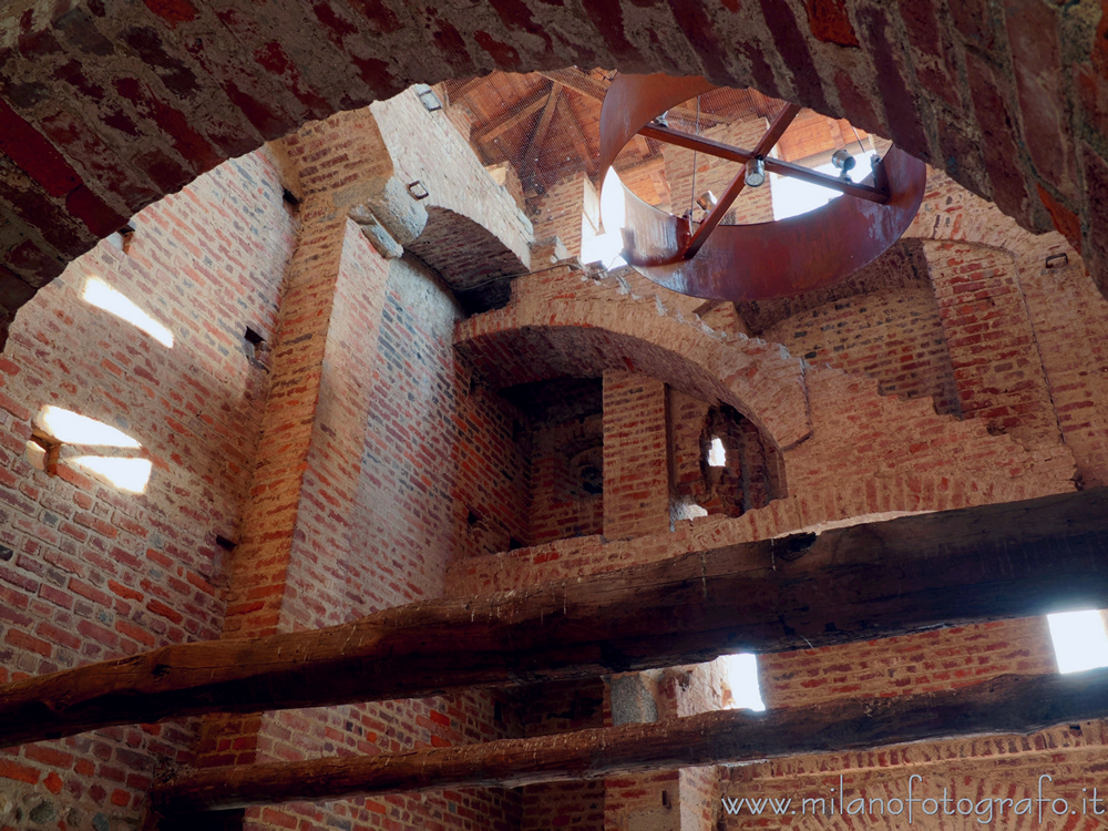 Bellusco (Monza e Brianza, Italy) - Interior of the central avant-corps of the castle of Bellusco